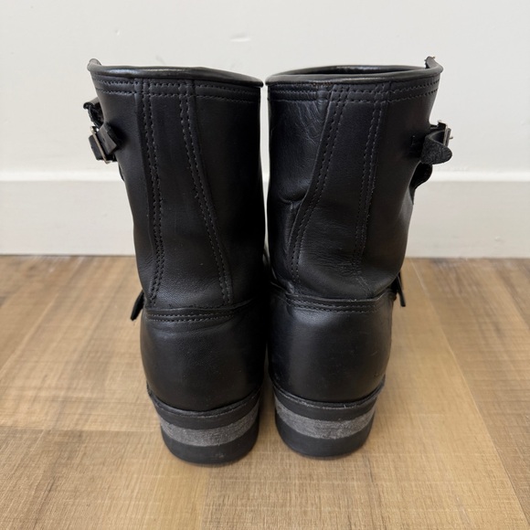 Goodyear Welted Nana Industrial Black Motorcycle Boots Men's Size 8M (see below) - Picture 4 of 14